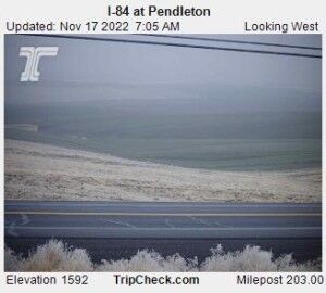 UPDATE: I-84, OR 204 open, winter conditions causing slick roads
